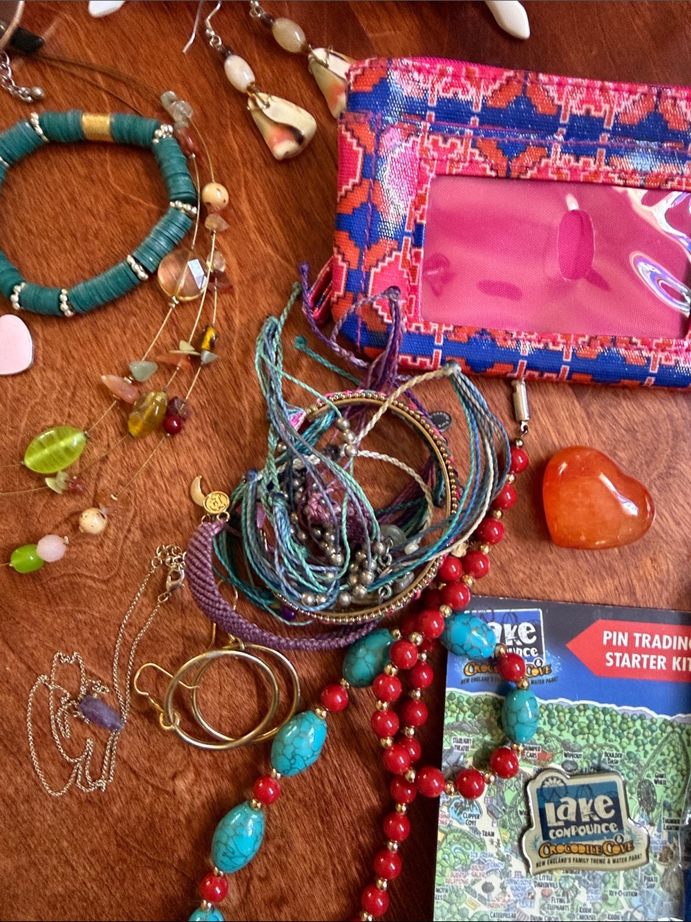 Jewelry Accessory Bundle, earrings, bracelets, necklaces, sunglasses, tiara - Picture 6 of 7